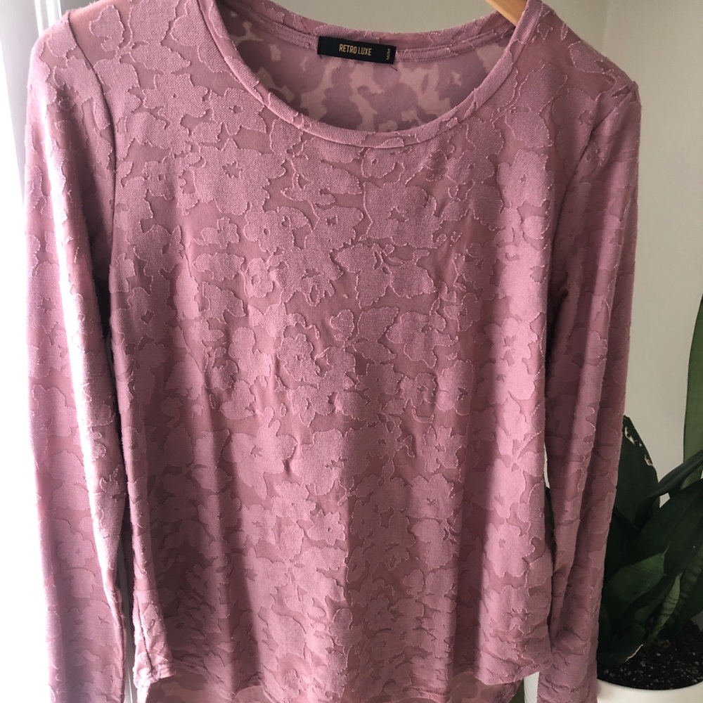 Retro Luxe Dusty Pink Shirt